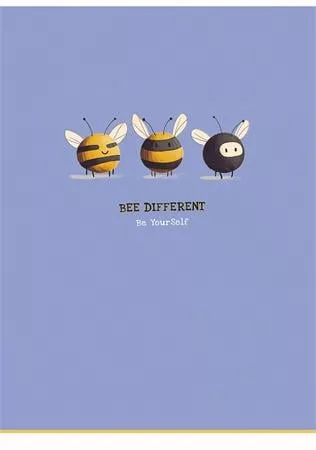 Füzet, tűzött, A4, vonalas, 80 lap, SHKOLYARYK Bee Different, vegyes (SB805245L)