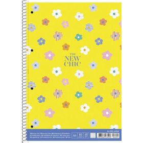   Spirálfüzet, A4, kockás, 80 lap, SHKOLYARYK College Block Bon Voyage, vegyes minta (SB806604K)