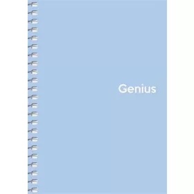   Spirálfüzet, A6, kockás, 80 lap, PP borító, SHKOLYARYK Genius Pastel, vegyes (SB806805K)