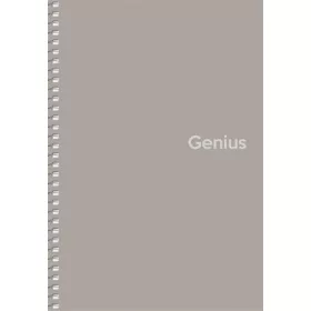   Spirálfüzet, A5, kockás, 80 lap, PP borító, SHKOLYARYK Genius, vegyes (SB806806K)