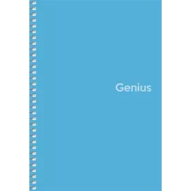   Spirálfüzet, A5, kockás, 80 lap, PP borító, SHKOLYARYK Genius, vegyes (SB806806K)
