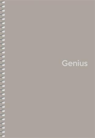 Spirálfüzet, A5, kockás, 80 lap, PP borító, SHKOLYARYK Genius, vegyes (SB806806K)