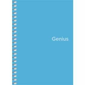   Spirálfüzet, A6, kockás, 80 lap, PP borító, SHKOLYARYK Genius, vegyes (SB806807K)