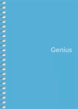 Spirálfüzet, A6, kockás, 80 lap, PP borító, SHKOLYARYK Genius, vegyes (SB806807K)