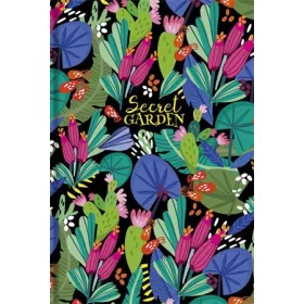   Jegyzetfüzet, A5, vonalas, 80 lap, SHKOLYARYK Secret Garden, vegyes (SB807003L)