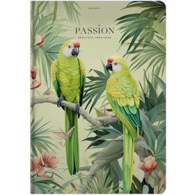   Jegyzetfüzet, A4, kockás, 80 lap, keményfedeles, SHKOLYARYK Live with Passion (SB807033K)