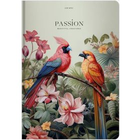   Jegyzetfüzet, A4, vonalas, 80 lap, keményfedeles, SHKOLYARYK Passion (SB807034L)