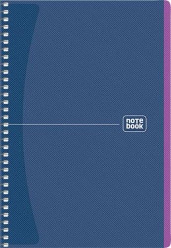Spirálfüzet, A5, kockás, 80 lap, SHKOLYARYK Notebook, vegyes (SB80948K)