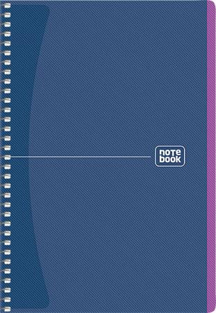 Spirálfüzet, A5, kockás, 80 lap, SHKOLYARYK Notebook, vegyes (SB80948K)