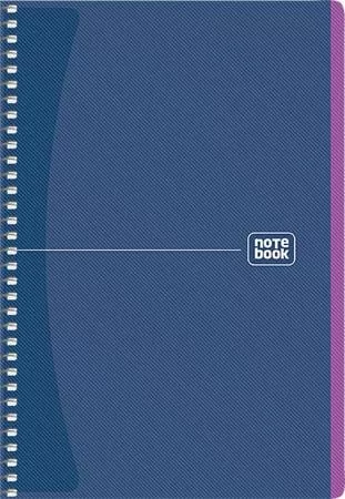 Spirálfüzet, A5, kockás, 80 lap, SHKOLYARYK Notebook, vegyes (SB80948K)