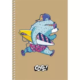   Spirálfüzet, A5, kockás, 96 lap, SHKOLYARYK Student, vegyes (SB966116K)