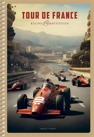 Spirálfüzet, A5, sima, 96 lap, SHKOLYARYK Racing Competition, vegyes (SB966124)