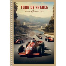   Spirálfüzet, A5, kockás, 96 lap, SHKOLYARYK Racing Competition, vegyes (SB966124K)