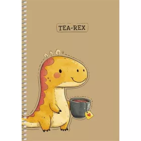   Spirálfüzet, A5, sima, 96 lap, SHKOLYARYK, állatok, vegyes (SB966136)