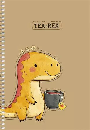 Spirálfüzet, A5, sima, 96 lap, SHKOLYARYK, állatok, vegyes (SB966136)