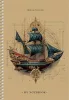 Spirálfüzet, A5, sima, 96 lap, SHKOLYARYK Sailor, vegyes (SB966149)