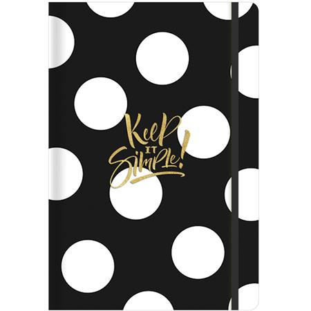 Jegyzetfüzet, A5, vonalas, sima, pontrácsos, 96 lap, keményfedeles, SHKOLYARYK find Inspirations, vegyes minta (SB96762)