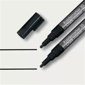   Folyékony krétamarker, kúpos hegy, 1-2 mm SIGEL, fekete (SBA177)