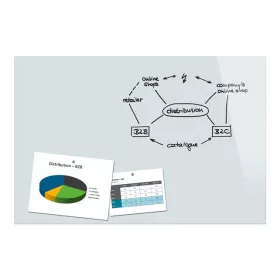 Mágneses üvegtábla, 90x60 cm, BE!BOARD, fehér (SDB1300)