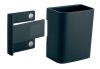 Írószertartó pohár, 7,5x9,4x5,1 cm, SIGEL,  Artverum® Clip&Organise, antracit-szürke (SDGL801)