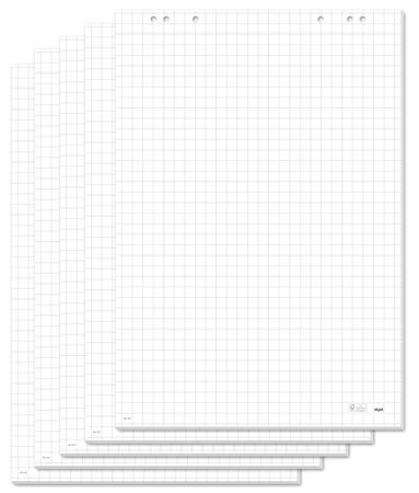 Flipchart papír, négyzethálós, 68x98 cm, 5x20 lap, SIGEL (SDMU165)