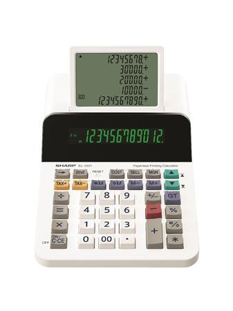 Számológép, segédkijelzős asztali, 12 számjegy, SHARP EL-1501 (SH1501)