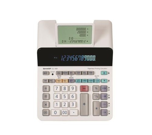Számológép, segédkijelzős asztali, 12 számjegy, SHARP EL-1901 (SH1901)