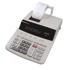   Számológép, szalagos, 12 számjegy, 2 színű nyomtató, SHARP CS-2635LW (SH2635RHGY)