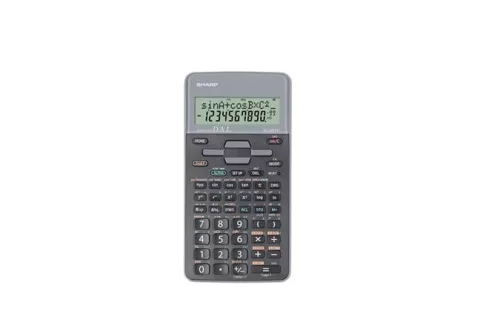 Számológép, tudományos, 273 funkció, SHARP EL-531, szürke, bliszteres (SH531THGY)
