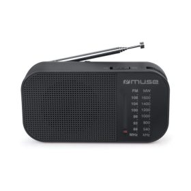 Rádió, hordozható, MUSE, M-025R, fekete (SHM025R)