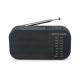 Rádió, hordozható, MUSE, M-025R, fekete (SHM025R)