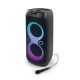 Hangszóró, Bluetooth, mikrofonnal, LED fényekkel, 600W, MUSE M-1937DJ, fekete (SHM1937DJ)