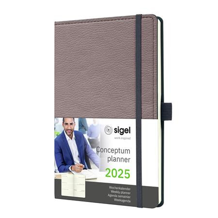 Naptár, A5, heti, 2025, kemény borító, SIGEL Conceptum (SIC2551)