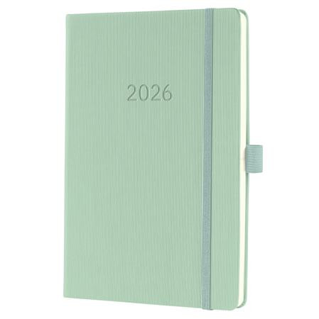 Naptár, A5, heti, 2026, kemény borító, SIGEL Conceptum, mentazöld (SIC2672)