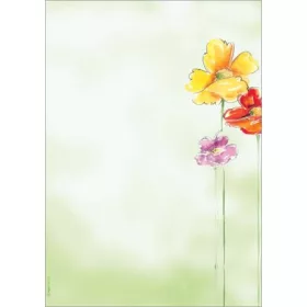 Előnyomott papír, A4, 90g, SIGEL Spring Flowers (SIDP123)