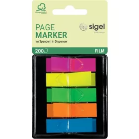   Jelölőcímke, műanyag, Z, 5x40 lap, 12x45mm, SIGEL, vegyes szín (SIHN489)