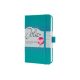 Naptár, A6, heti, 2025, kemény boritó, SIGEL Jolie, csillogó türkiz (SIJ5214)