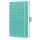 Naptár, A6, heti, 2026, kemény borító, SIGEL Jolie, aqua zöld (SIJ6102)