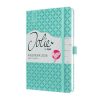 Naptár, A5, heti, 2026, kemény borító, SIGEL Jolie, aqua zöld (SIJ6103)