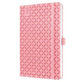   Naptár, A5, heti, 2026, kemény borító, SIGEL Jolie, rózsaszín (SIJ6111)