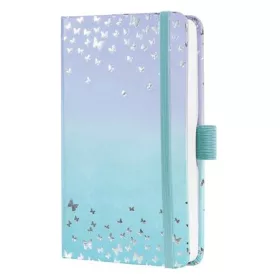   Naptár, A6, heti, 2026, kemény borító, SIGEL Jolie, Butterfly Confetti Sky (SIJ6346)