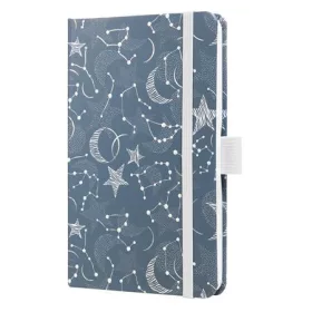   Naptár, A6, heti, 2026, kemény borító, SIGEL Jolie, Cosmic Fantasy Blue (SIJ6348)