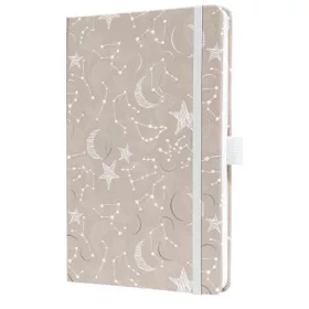   Naptár, A5, heti, 2026, kemény borító, SIGEL Jolie, Cosmic Fantasy Beige (SIJ6349)