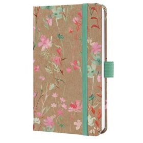   Naptár, A6, heti, 2026, kemény borító, SIGEL Jolie, Green Floral Serenity (SIJ6806)