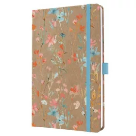   Naptár, A5, heti, 2026, kemény borító, SIGEL Jolie, Green Floral Serenity (SIJ6807)