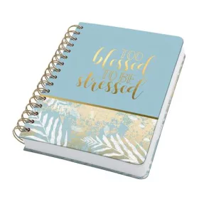   Spirálfüzet, 168x215 mm, pontrácsos, 120 lap, keményfedeles, SIGEL Jolie, Heavenly Leaves (SIJN615)