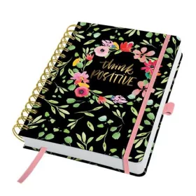   Naptár, A5, heti, dátumozatlan, kemény borító, SIGEL Jolie, Flower Love (SIJP200)