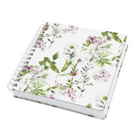   Spirálfüzet, 234x215 mm, sima, 120 lap, keményfedeles, SIGEL Jolie Fairytale Garden (SIJQ101)