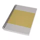 Spirálfüzet, A5, vonalas, 80 lap, puhafedeles, SIGEL Quicknote, sárga-szürke (SISN500)