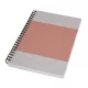 Spirálfüzet, A5, pontrácsos, 80 lap, puhafedeles, SIGEL Quicknote, korall-szürke (SISN700)